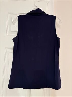 Sleeveless Navy Blue Collared Women's Camisole - J McLaughlin